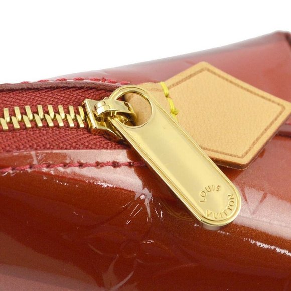 Louis Vuitton Red Vernis Rayure Pochette Cosmetic - Picture 7 of 7